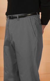 Gray High Rise Chinos