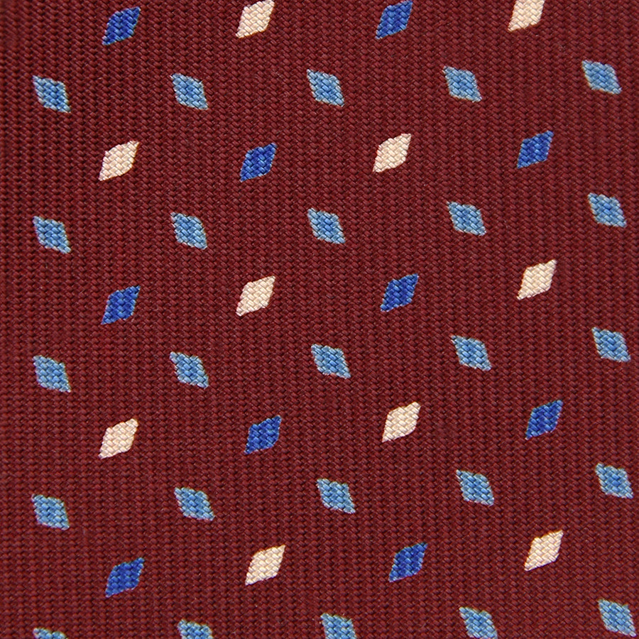 Floral Printed Bespoke Silk Tie Cherry I