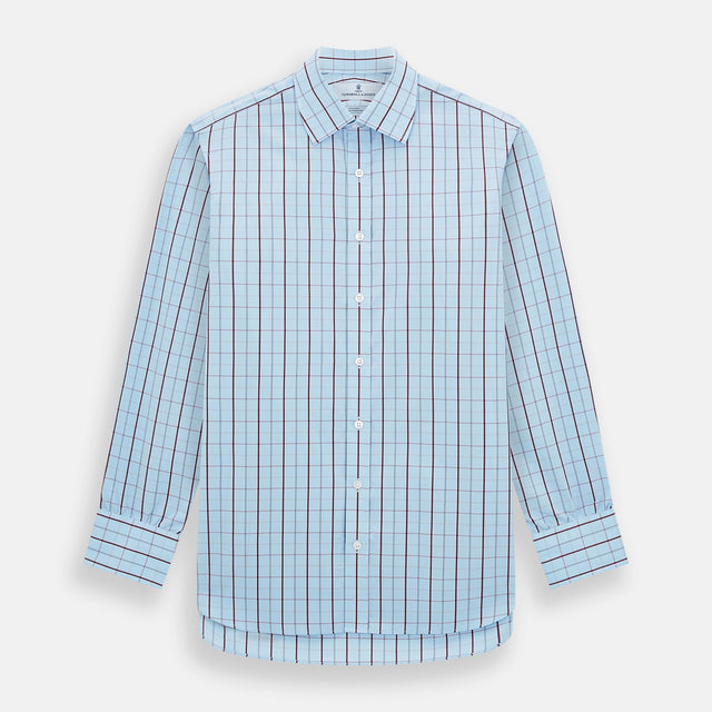 Burgundy Multi Combination Check Mayfair Shirt