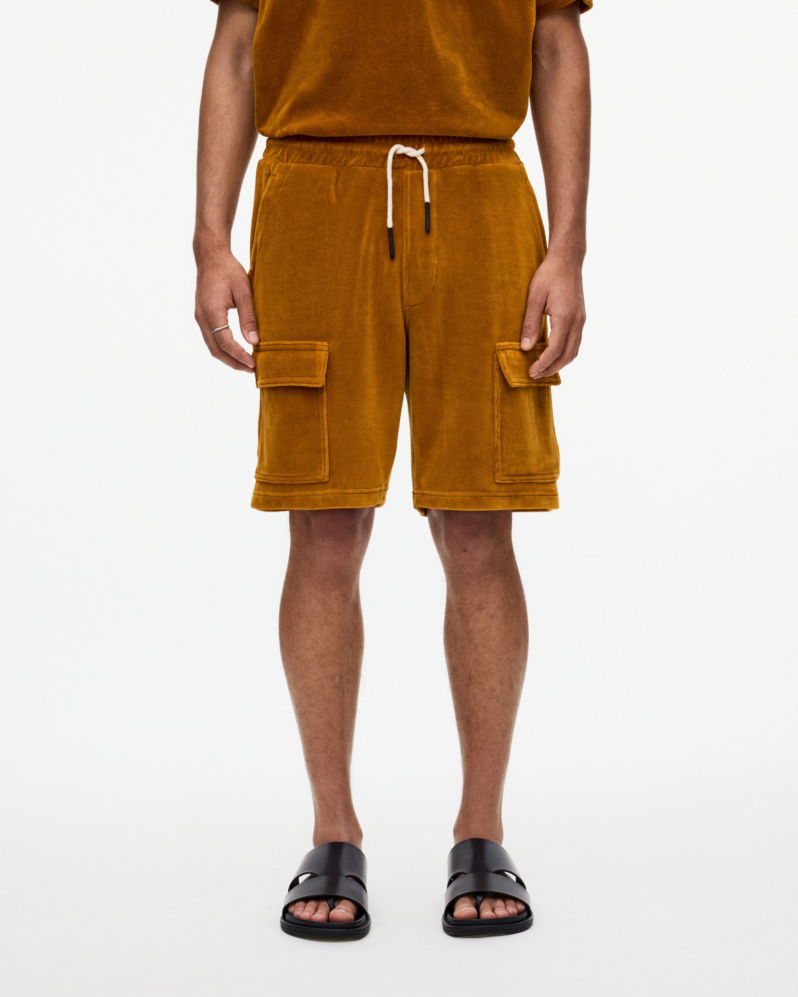 Velour Cargo Shorts