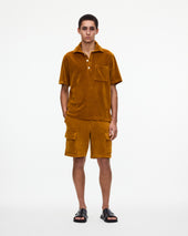 Sienna Velour Cargo Shorts