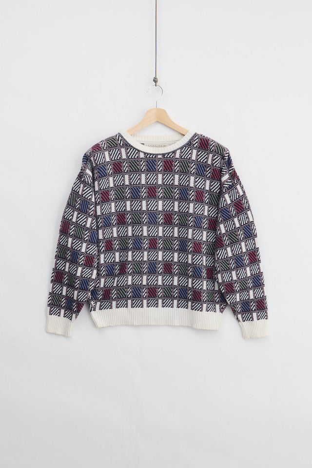 Pattern Knit Sweater (L)
