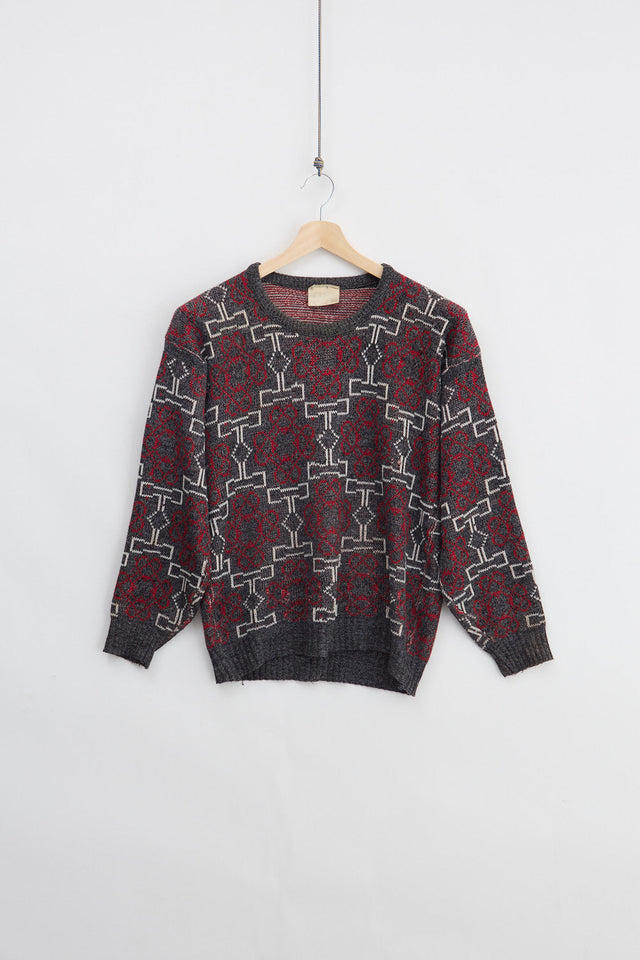 Pattern Knit Sweater (M)