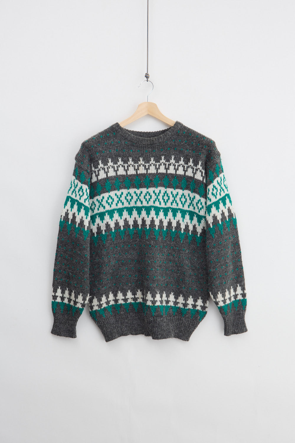 Setesdal Pattern Knit Sweater (XL)