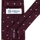 Dotted Wool Silk Grenadine Tie Hand Rolled