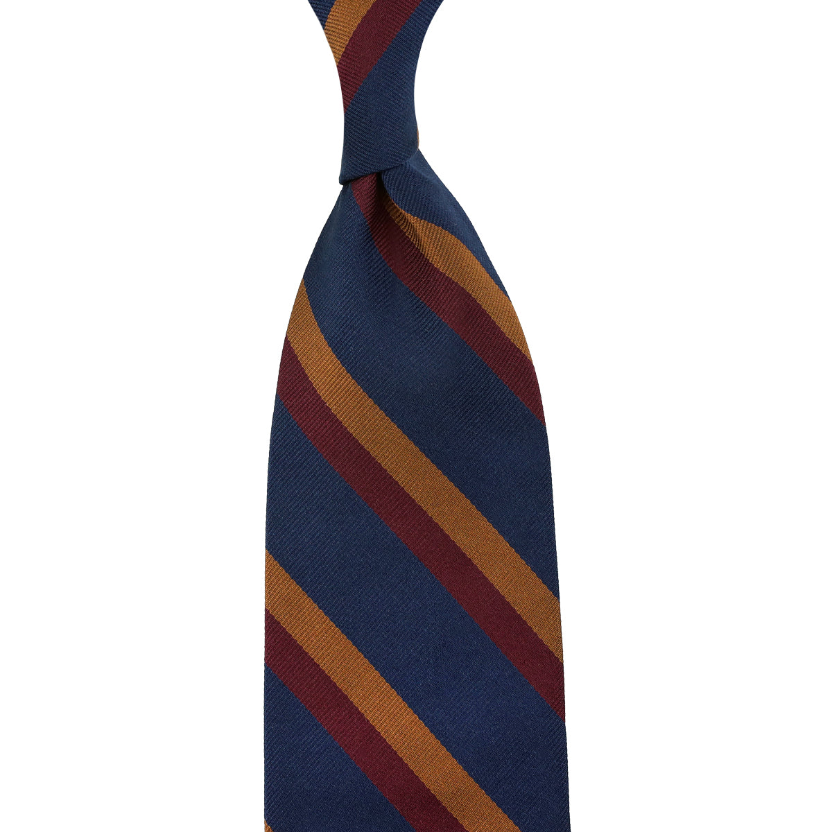 Repp Stripe Silk Tie Burgundy
