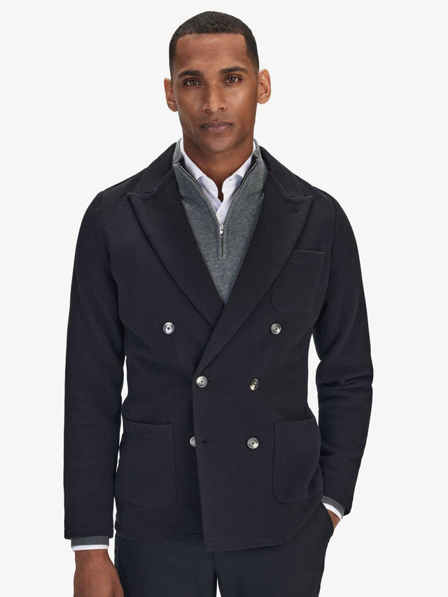 Black Knitted Blazer
