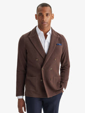 Brown Knitted Blazer