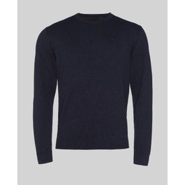 Carn Cotton crew neck Jumper in navy | Men‚Äôs Jumpers |Men‚Äôs Sweaters | Magee 1866