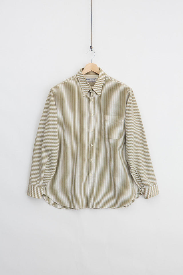 90's Burberry Striped Shirt (XL)