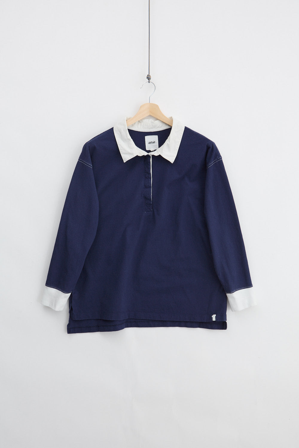 Navy Rugby Shirt (S)