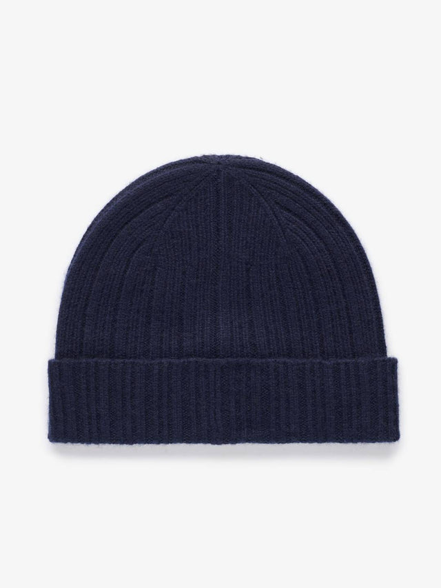 Dark Blue Cashmere Beanie