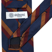 Repp Stripe Silk Tie Burgundy