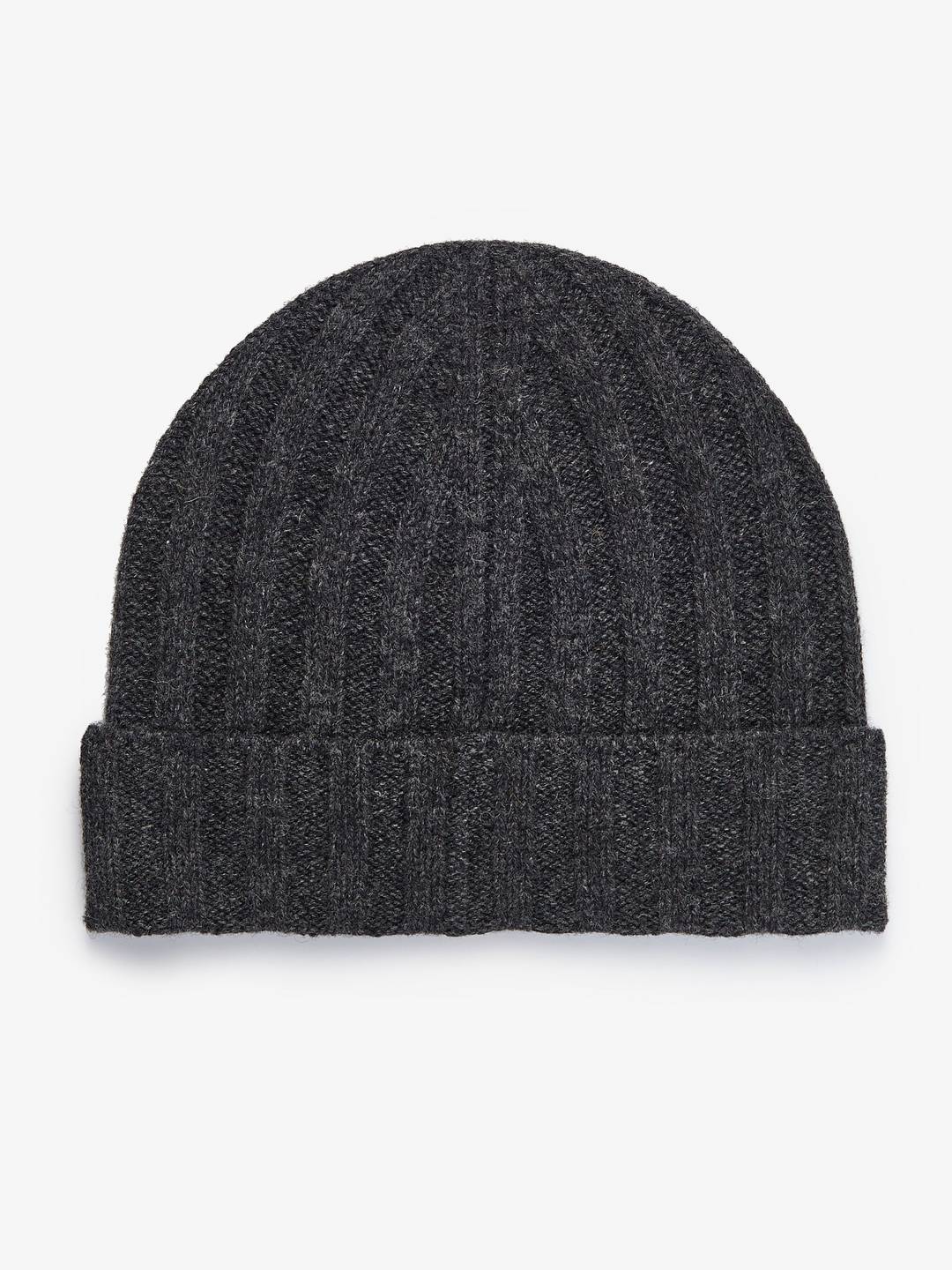 Dark Grey Wool Beanie