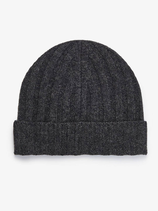 Dark Grey Wool Beanie