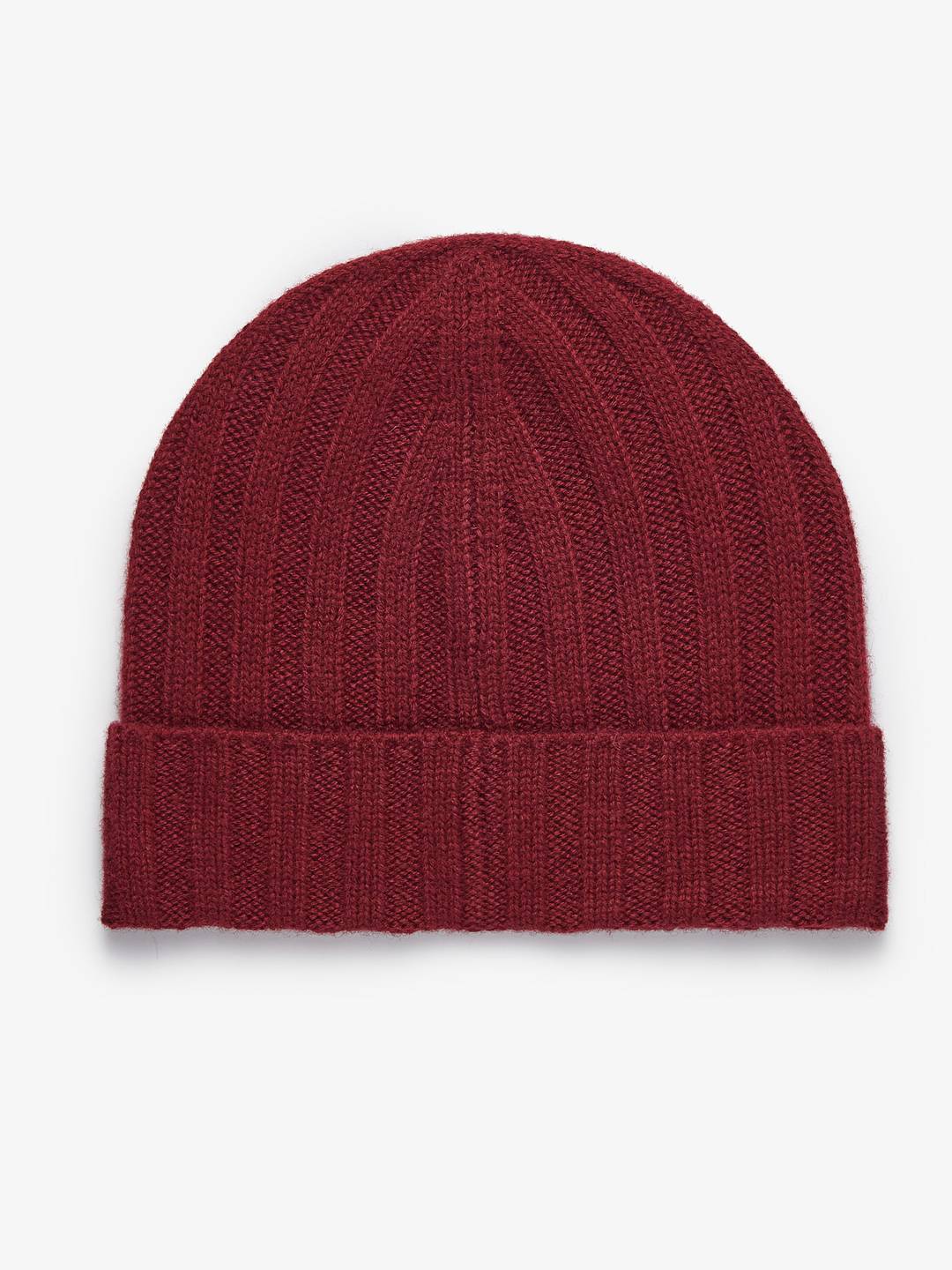 Burgundy Wool Beanie