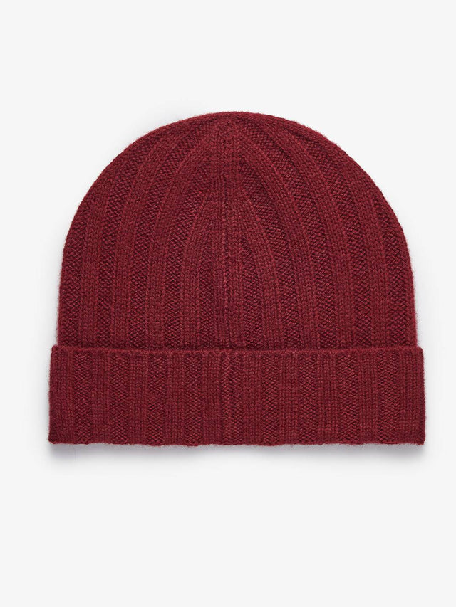 Burgundy Wool Beanie