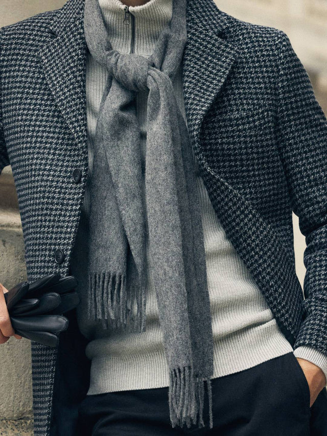 Mid Grey Winter Scarf