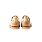 Single Buckle Monk Sandals Perforated Long Wing Tip