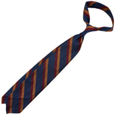 Repp Stripe Silk Tie Burgundy