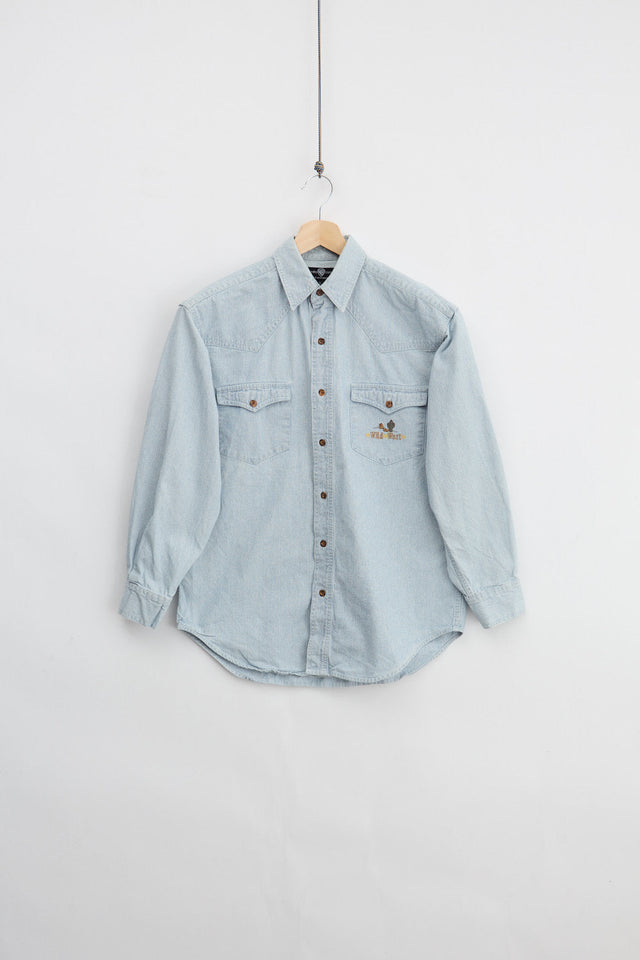 1995 Looney Tunes Western Denim Shirt (S)