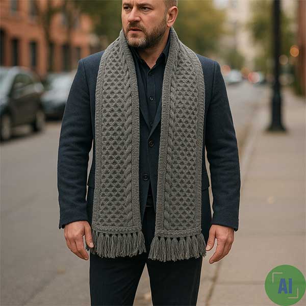 12a Aran Scarf Cashmere Range