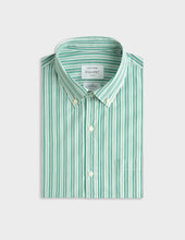 Striped green classic shirt