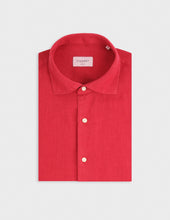 Red Linen Aristote Shirt