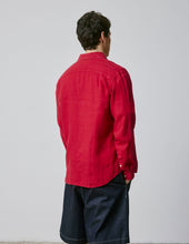 Red Linen Aristote Shirt