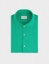 Green Linen Aristote Shirt
