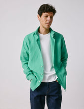 Chemise Aristote en lin vert