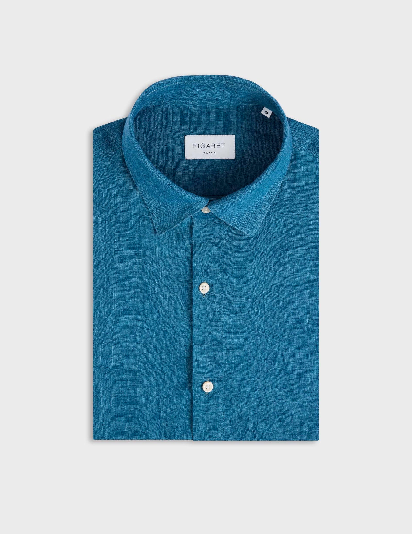 Chemise Auguste En Lin Bleu