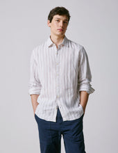 Chemise Auguste En Lin Ray Beige