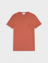 Benny rust cotton and linen T-shirt