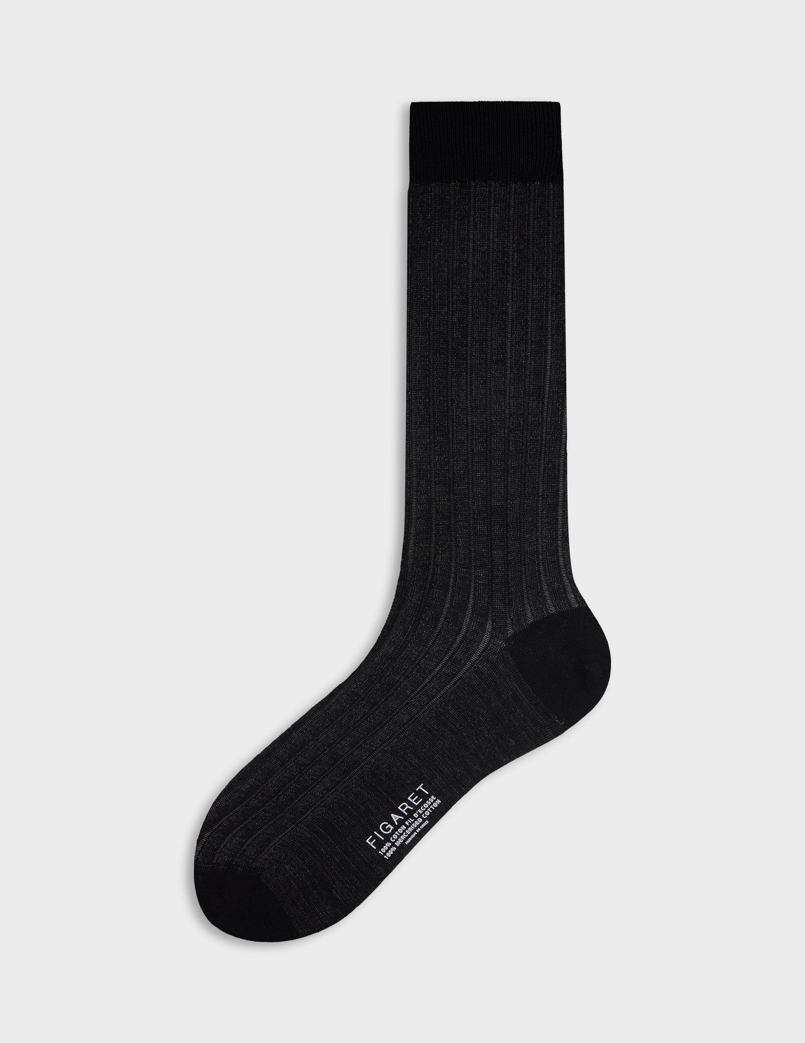 Chaussettes Vanis Es En Fil D Ecosse Grises Fonc Es