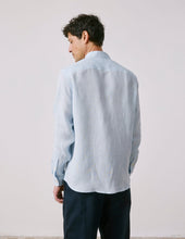 Chemise Carl En Lin Bleu Clair