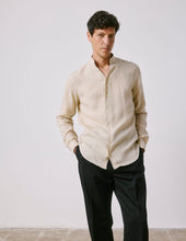 Chemise Carl En Lin Beige