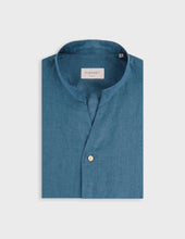 Chemise Carl En Lin Bleu