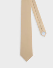 Cravate En Laine Vierge Beige