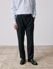 Pantalon de costume Driss en laine vierge marine