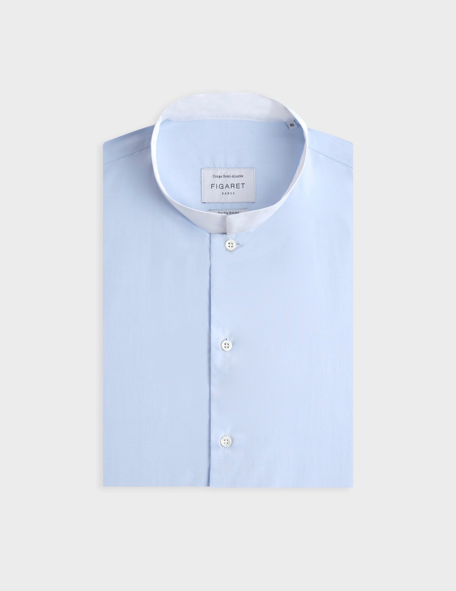 Chemise Semi Ajust E Bleu Clair
