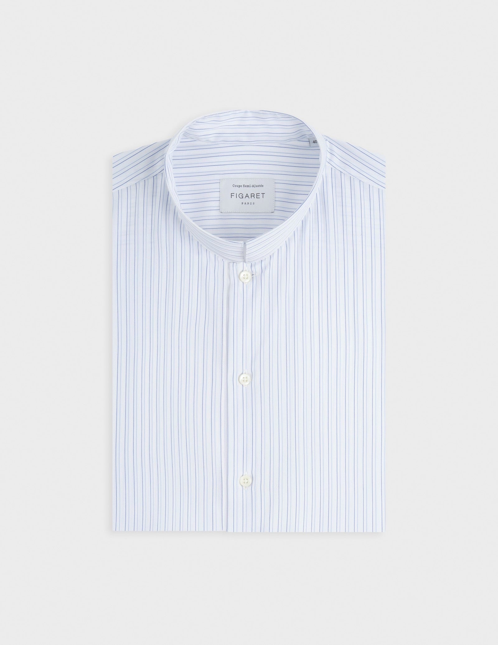 Chemise Semi Ajust E Ray E Bleue