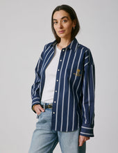 Chemise Oversize Eug Nie Ray E Bleu Marine