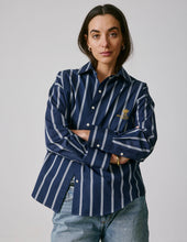 Chemise Oversize Eug Nie Ray E Bleu Marine