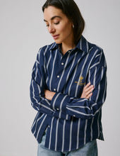Chemise Oversize Eug Nie Ray E Bleu Marine