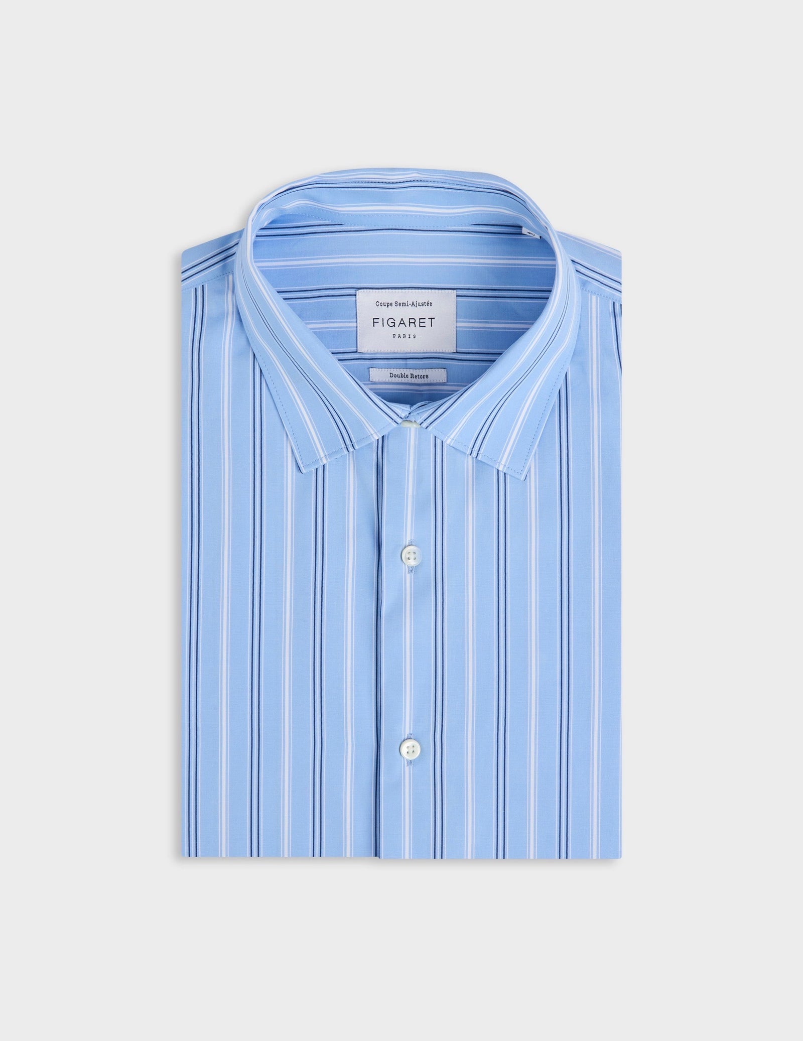 Chemise Semi Ajust E Ray E Bleu Clair