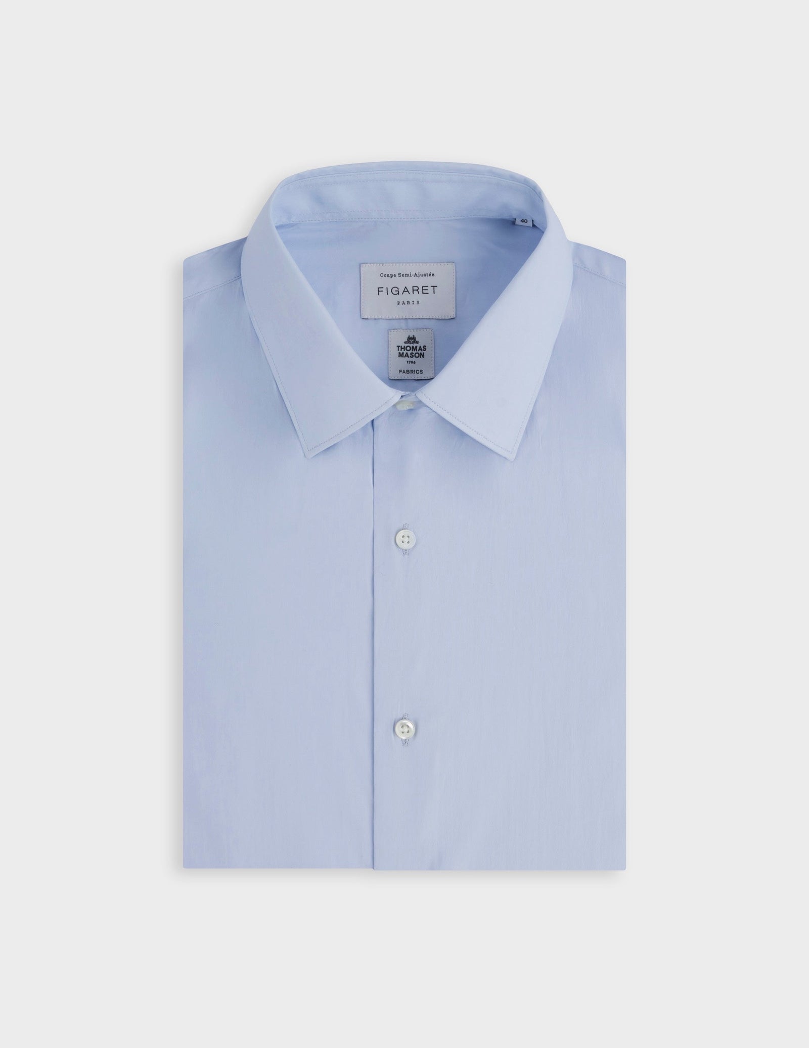 Chemise Semi Ajust E Prestige Bleu Clair