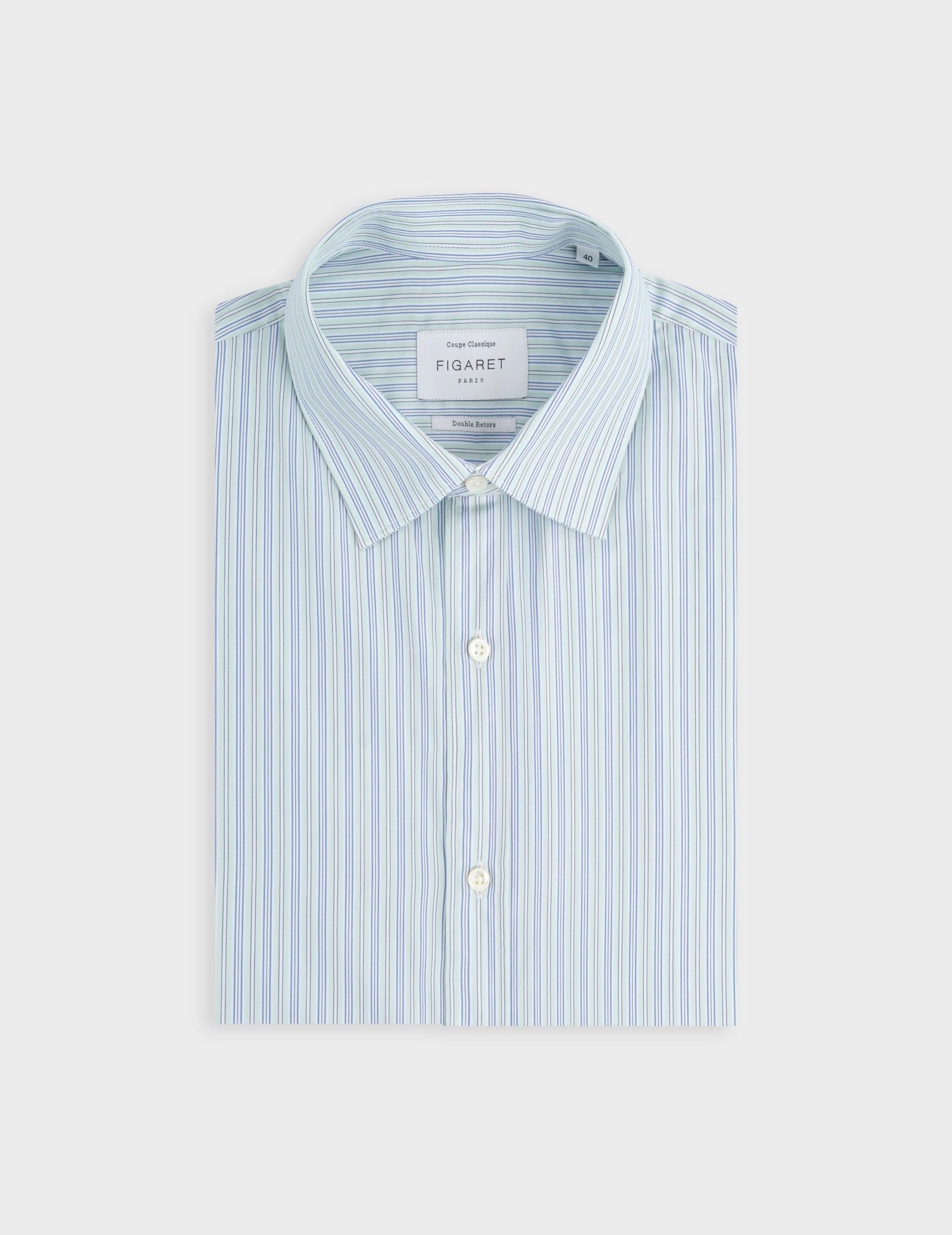 Classic striped green shirt