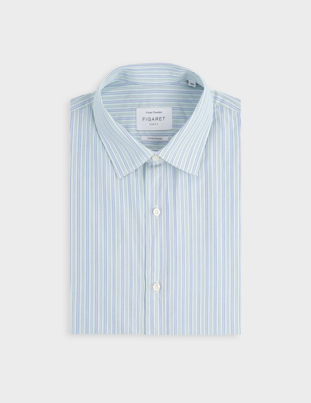 Classic striped green shirt