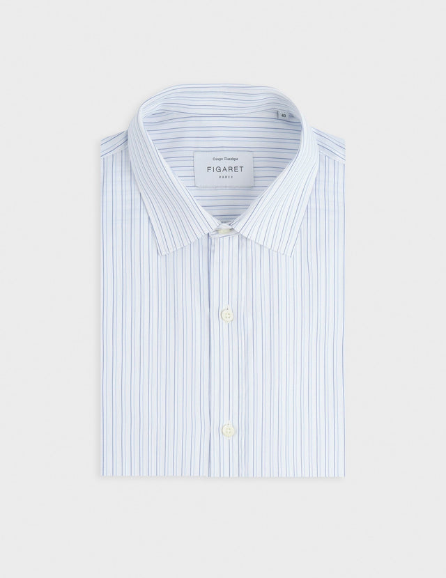 Classic striped blue shirt